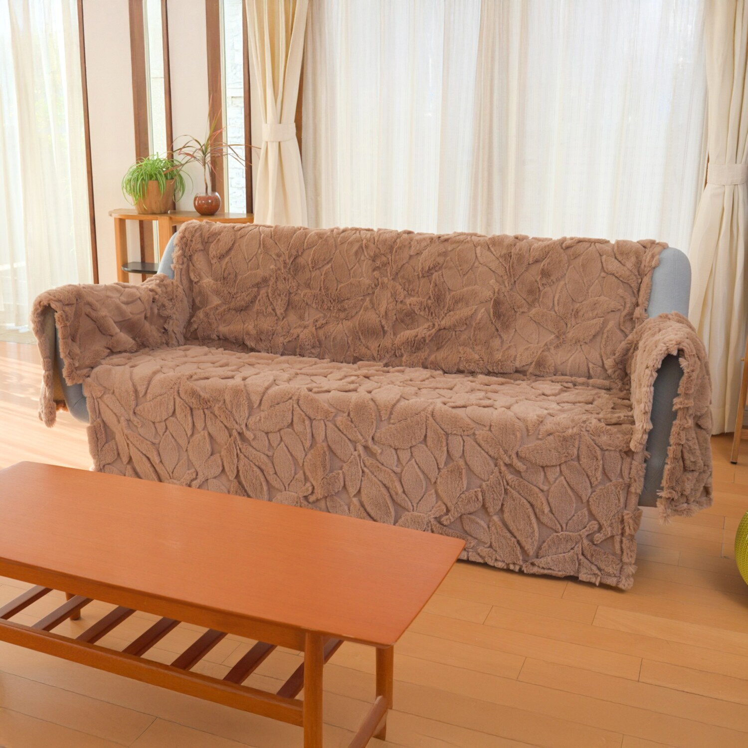 あたたか クワトロファータッチ ソファースプレッド セパレートタイプ ＜３人掛け用＞