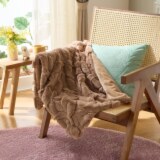 暖かクワトロファータッチ ひざ掛け ＜７０×１００ｃｍ＞