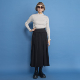 ヨーコモリモト タックデザイン ロングスカート
