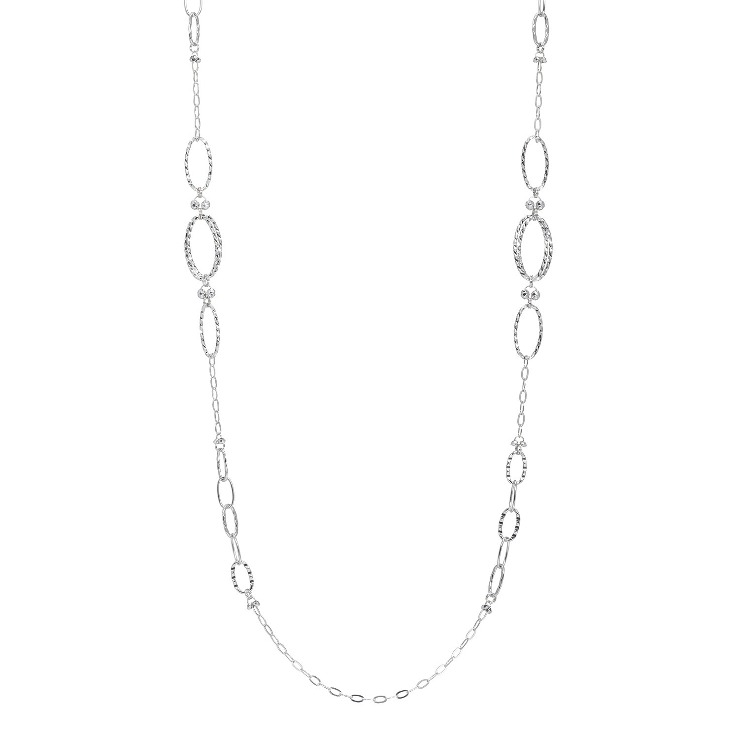 Pt850 プラチナ　オーバルリンク ネックレス プレシアプラチナ プラチナ850 オーバルリンク 2ウェイ ロング