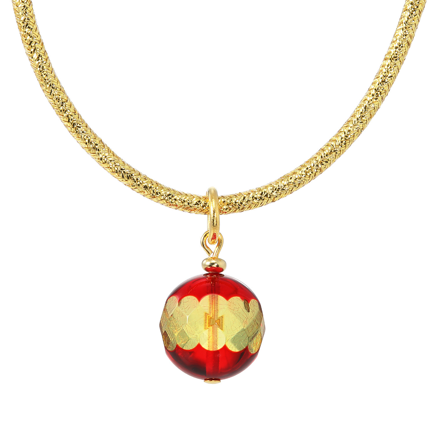 バイ　ネイチャー 琥珀 バイカラーカッティング オールマグネット コードペンダント