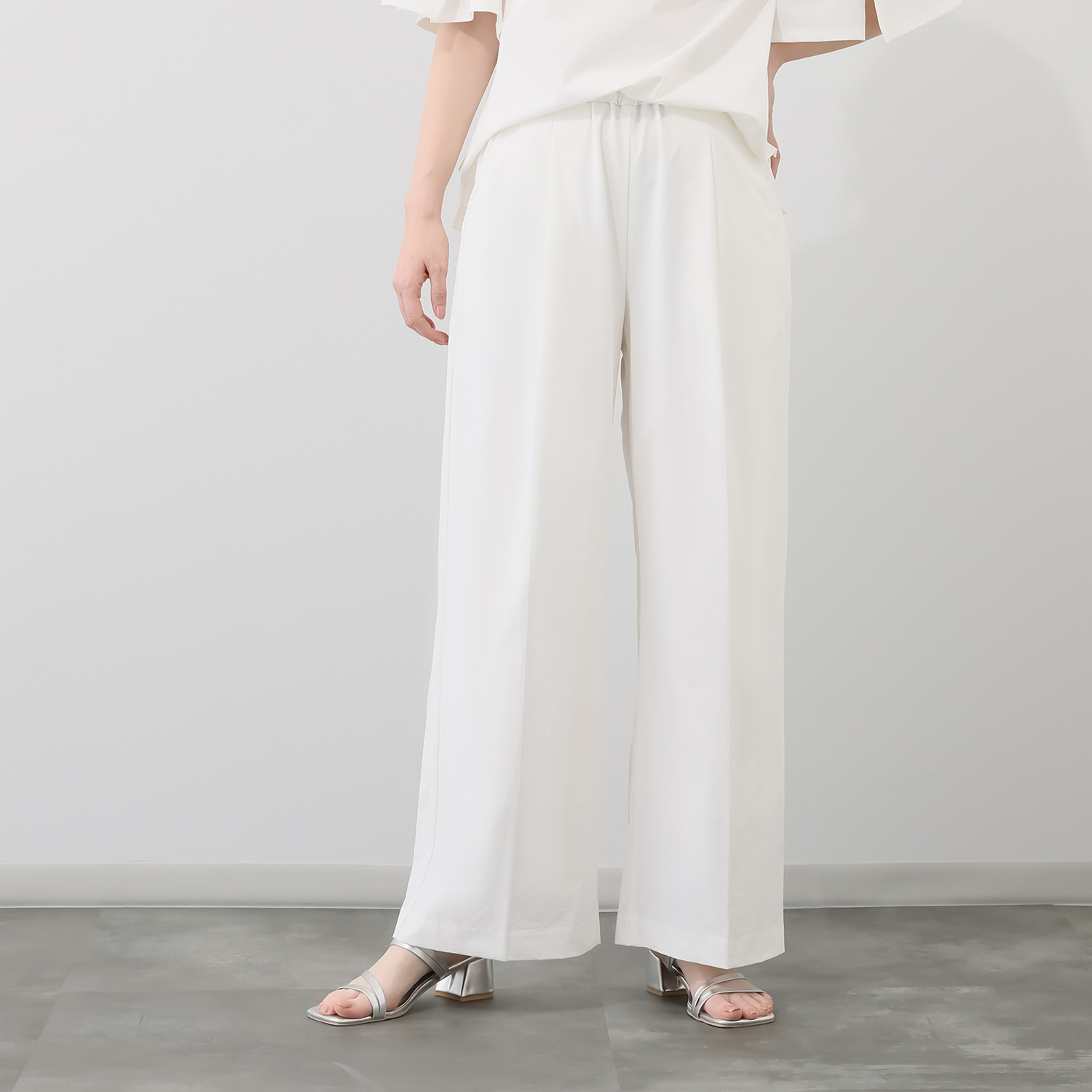 ヴィオラウィル サラッとストレッチ スマートワイドパンツ- ショップ