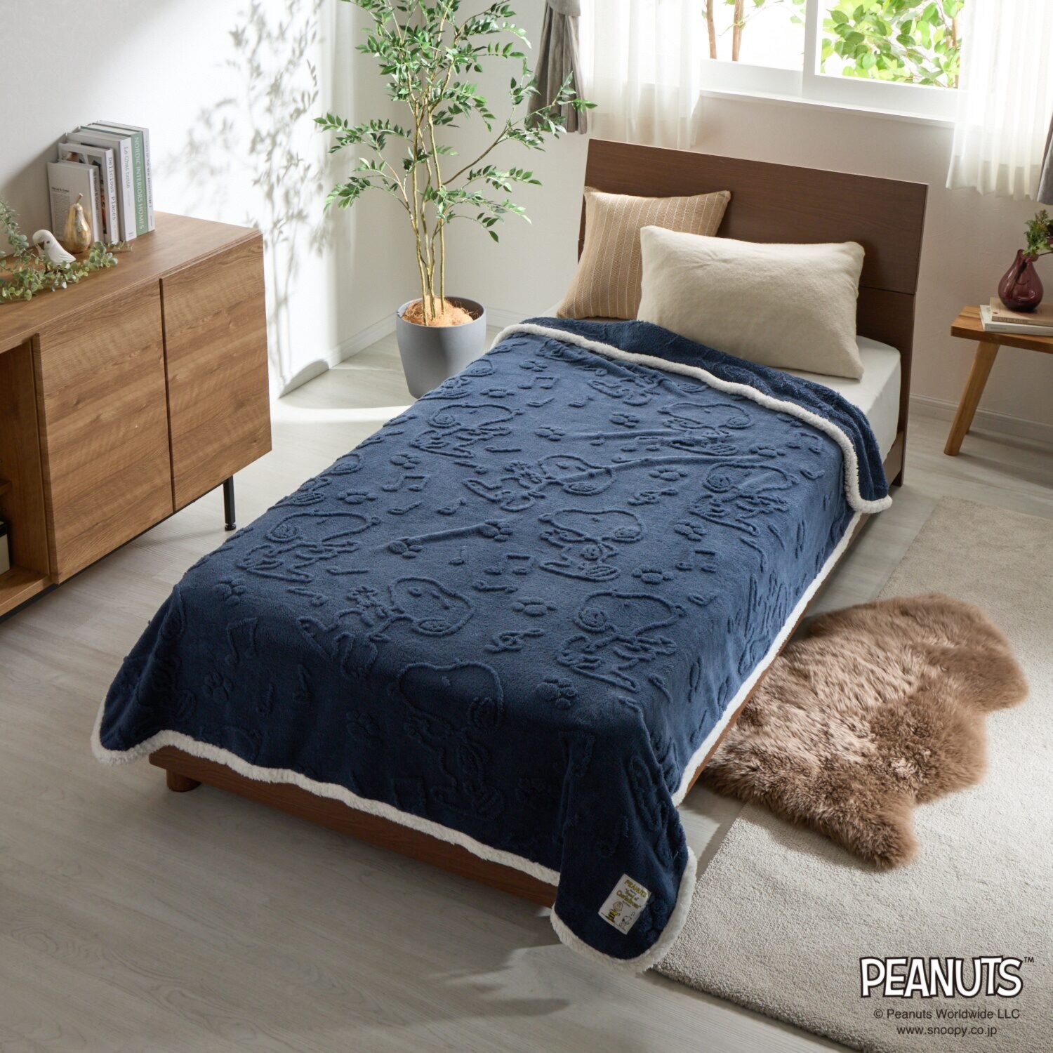 PEANUTS Dance ブランケット ＜シングル＞- ショップ