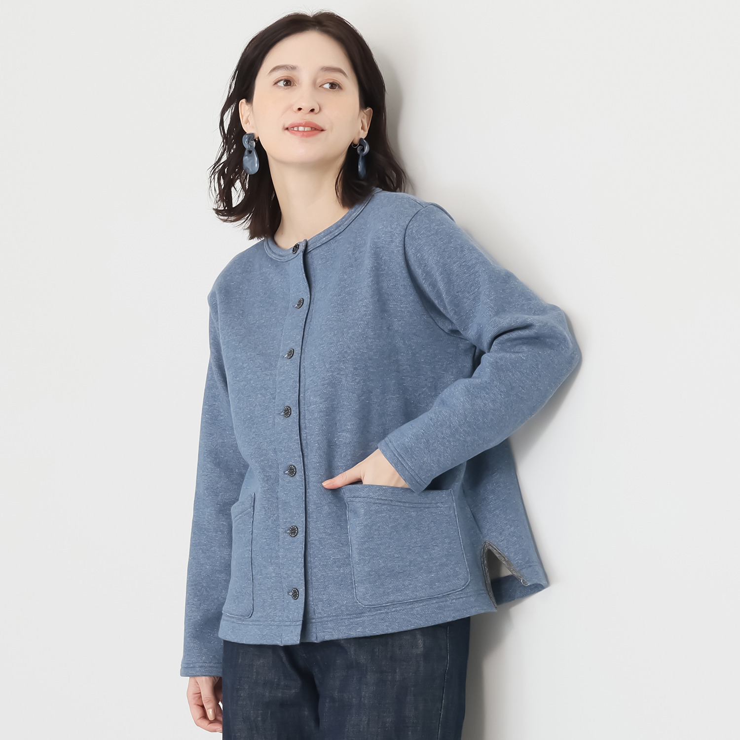 シロヤイチガントウキョウ リバーエース（Ｒ） 裏毛起毛 クルーネック ジャケット