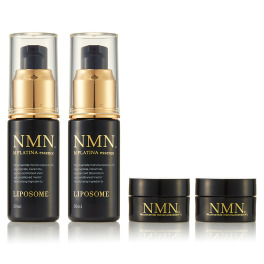 先端成分ＮＭＮ（ニコチン アミドモノヌクレオチド） 配合で潤いハリ肌へ！ リポソームＮ プラチナエサンス ２本スペシャルセット