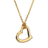 エムイー・ブリランテ １８Ｋハートモティーフ＆ ステンレスチェーン ペンダント ＜Ｓ＞