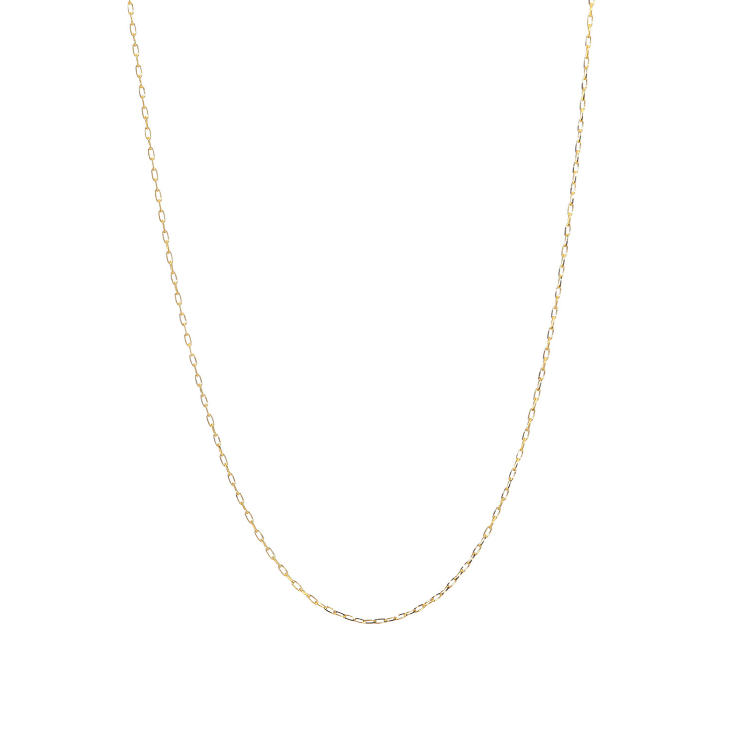 響美 １８Ｋ グリームカット ケーブルチェーン スライドネックレス