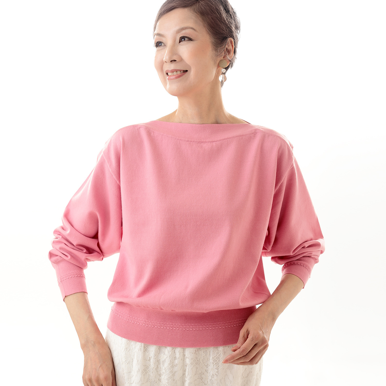 ベラデッソグラツィア コットンシルクリネン ニットプルオーバー