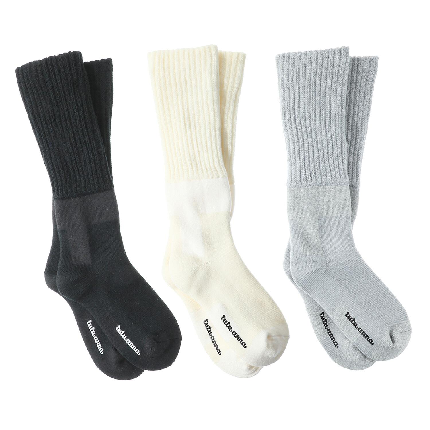 まるで カイロのような暖かさ アメリブハイソックス ３足組セット
