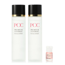 ＰＣＣ ハリ・ツヤ・潤い・キメの オリジナル自社原料を ９３％配合 プレミアム　ナノモイスト フェイシャル　ローション ２本スペシャルセット