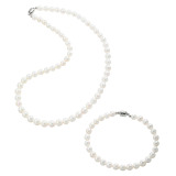 グランシフォレ 淡水パール ネックレス＆ ブレスレットセット