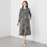 ダジュール フレアーシルエット エレガントワンピース