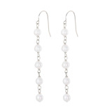 ペレフェリーク シルバー ベビー淡水パール ロングステーションピアス