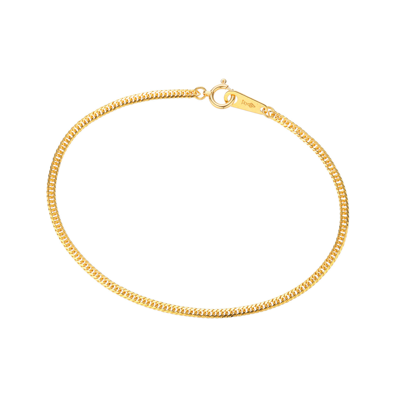 祈平 純金　２．５ｇＵＰ エレガンスカット ダブル編 喜平チェーンブレスレット