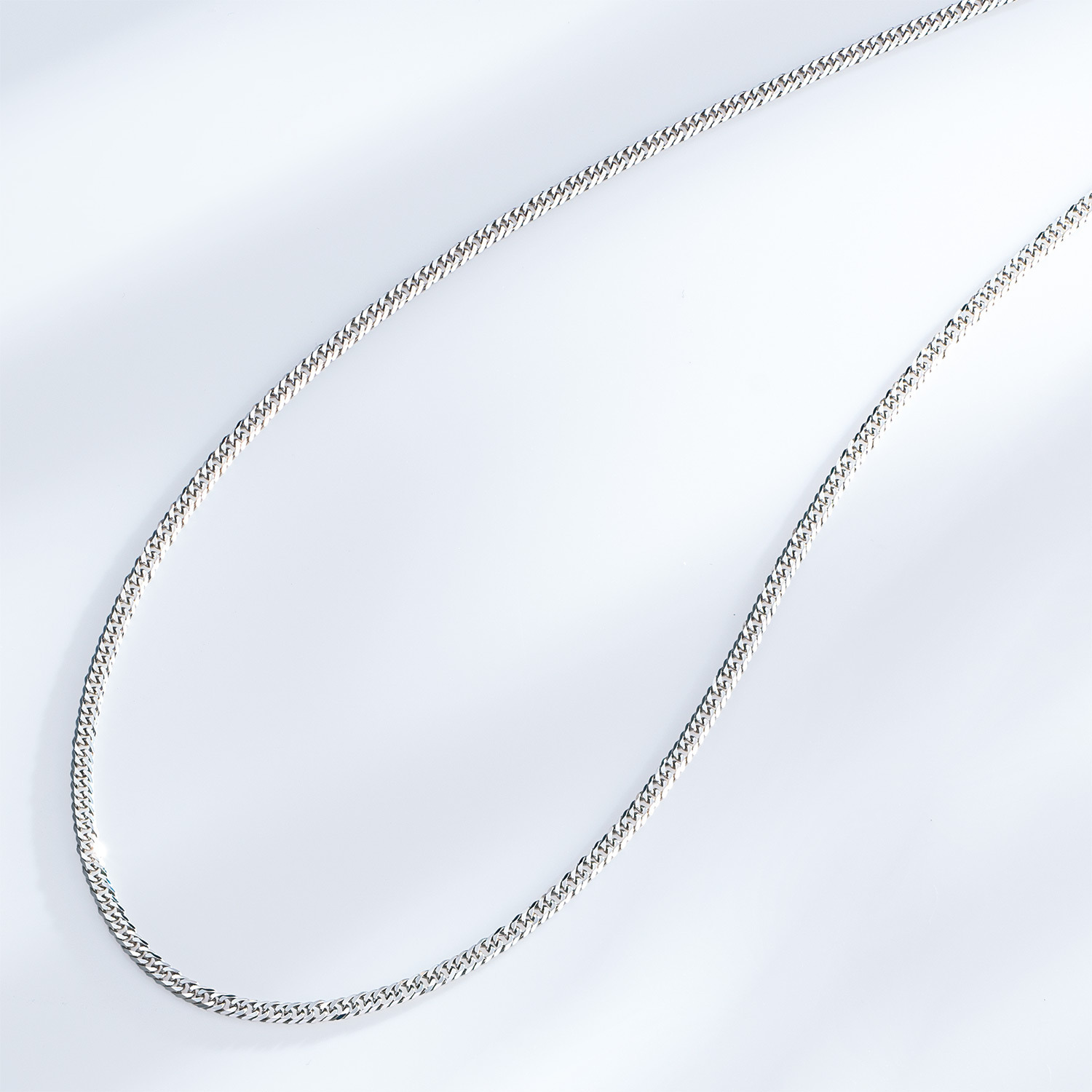 祈平 純プラチナ 9gUP 6面ダブル喜平チェーン ネックレス