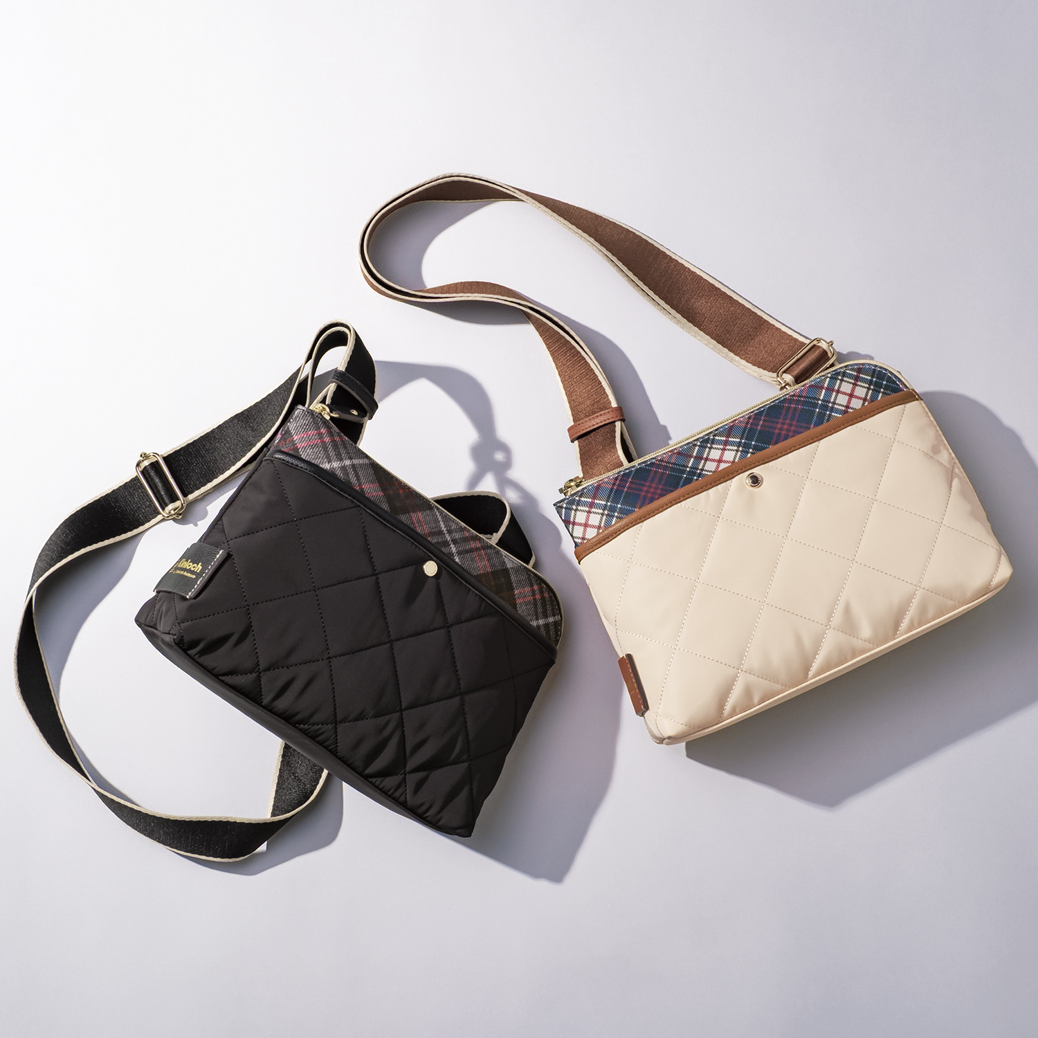 キンロック　バイ キンロックアンダーソン ダイヤモンドキルティング Ｌ字型ファスナー ショルダーバッグ