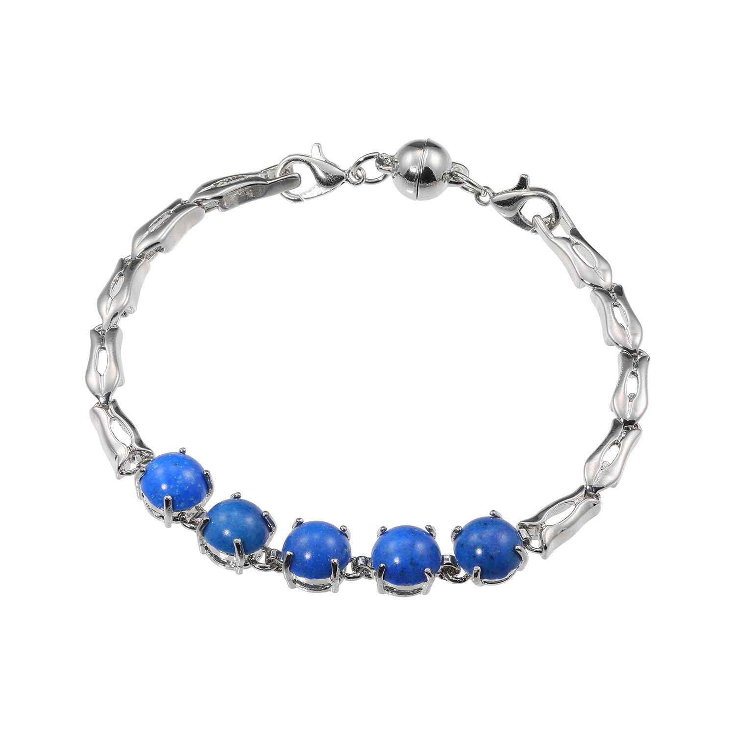 マイクローバー ラピスラズリ マグネットブレスレット