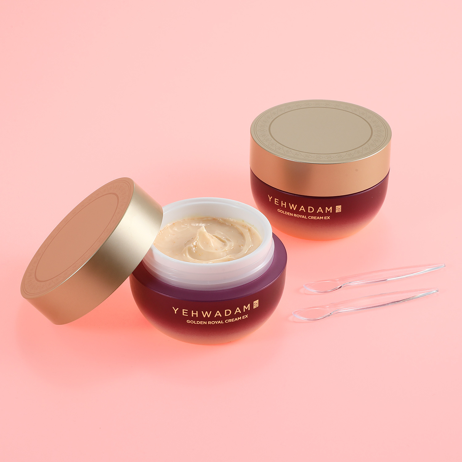 ザ　フェイスショップ 乾燥が気になる方へ なめらかハリ艶肌へ導く 新イェファダム ゴールデン　ロイヤル クリーム　ＥＸ デビュー２個セット