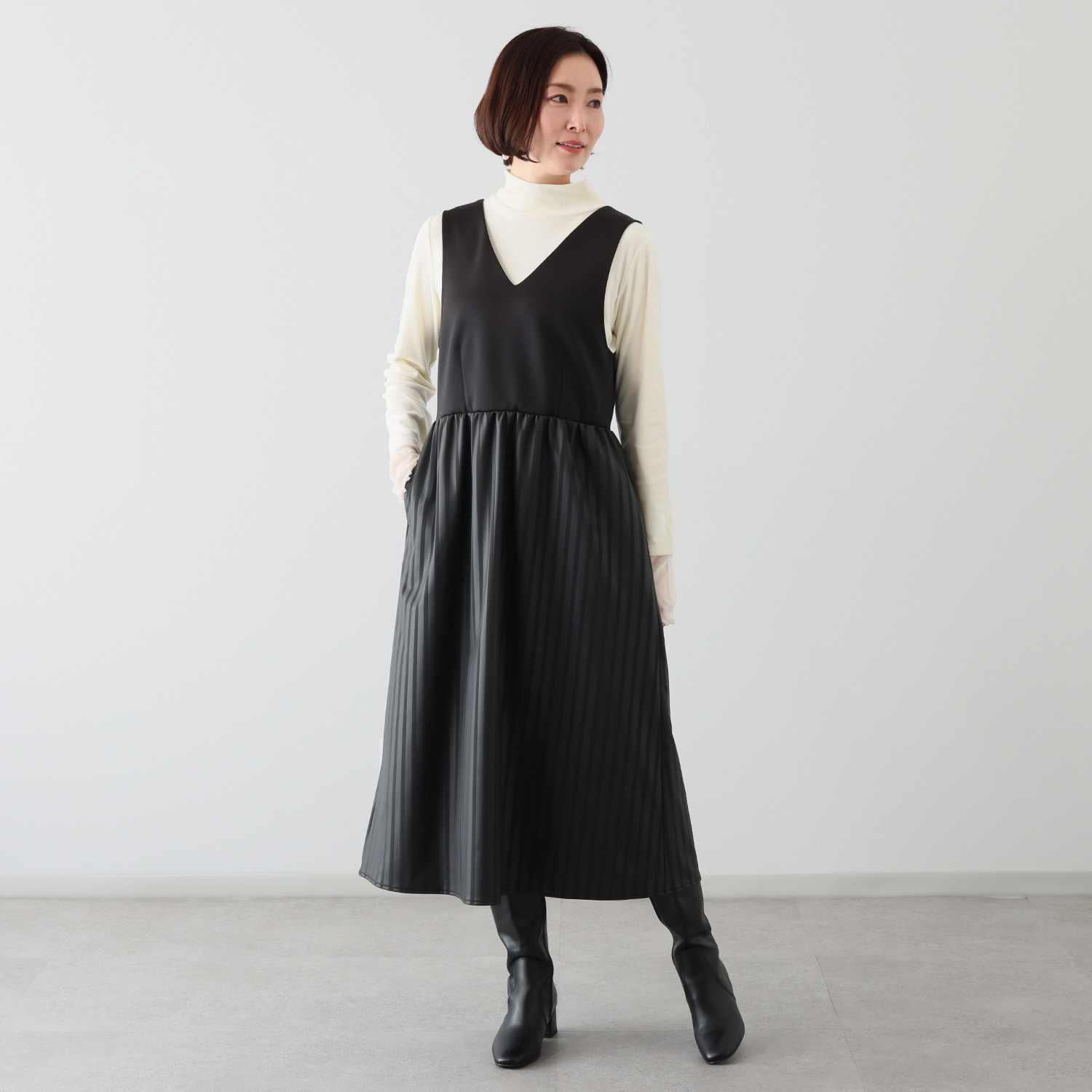 マチュート ひとクセ効いた 欲張り ジャンパースカート