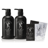 リニューアル前商品 ジーエイチエス 潤いハリツヤ美髪へ導く ヘアーコントロール シャンプープレミアム ２本特別セット