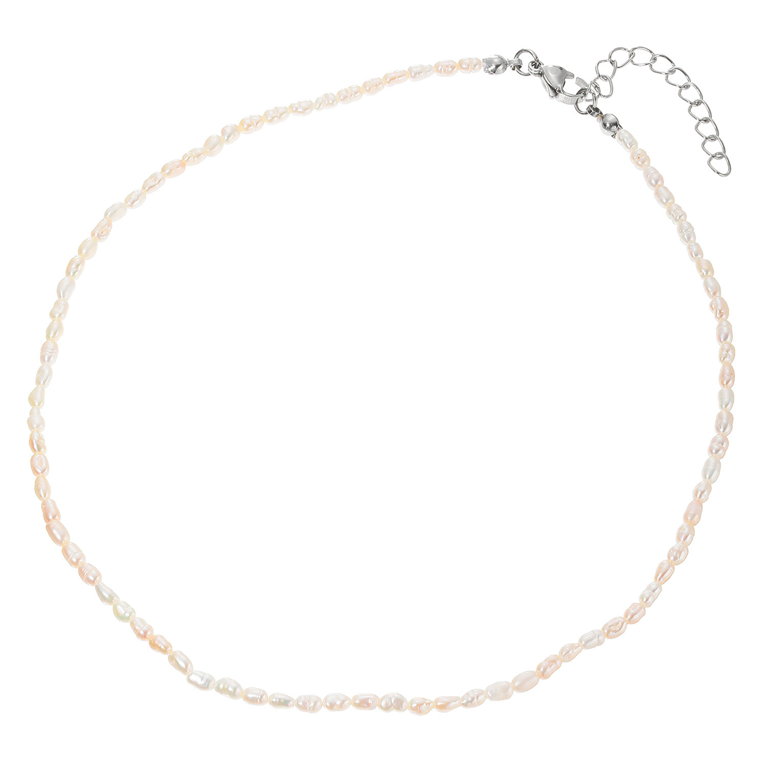 カリーナ・ペルラ ステンレス ベビー淡水パール ネックレス