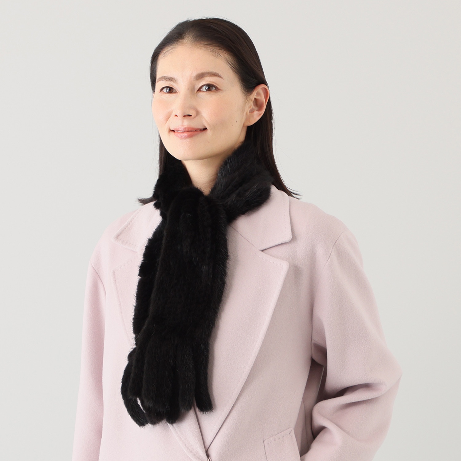 ミンクヤーン マフラー- ショップチャンネル