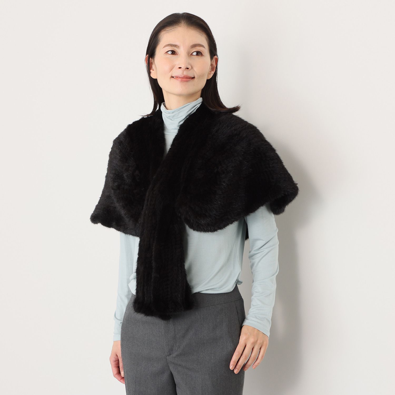 ミンクヤーン ケープストール- ショップチャンネル