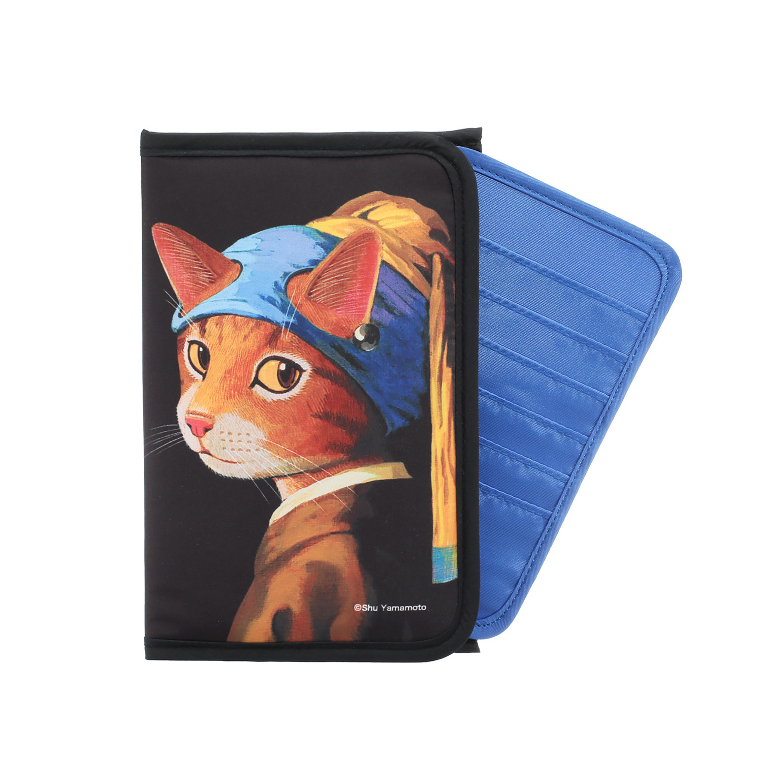 キャットアート 薄型マルチポーチ＆ カードケース
