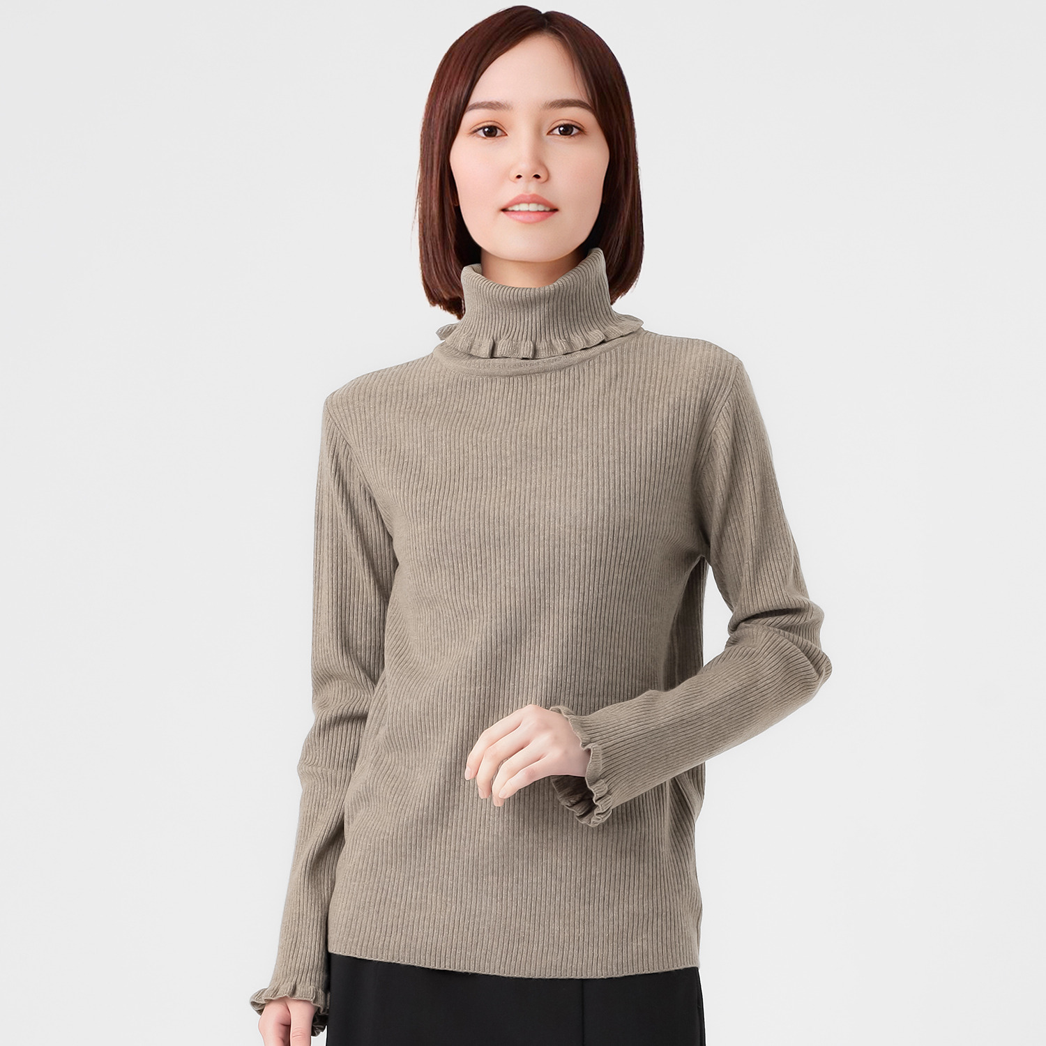 エムエムオー フリルタートルネック プルオーバー- ショップチャンネル