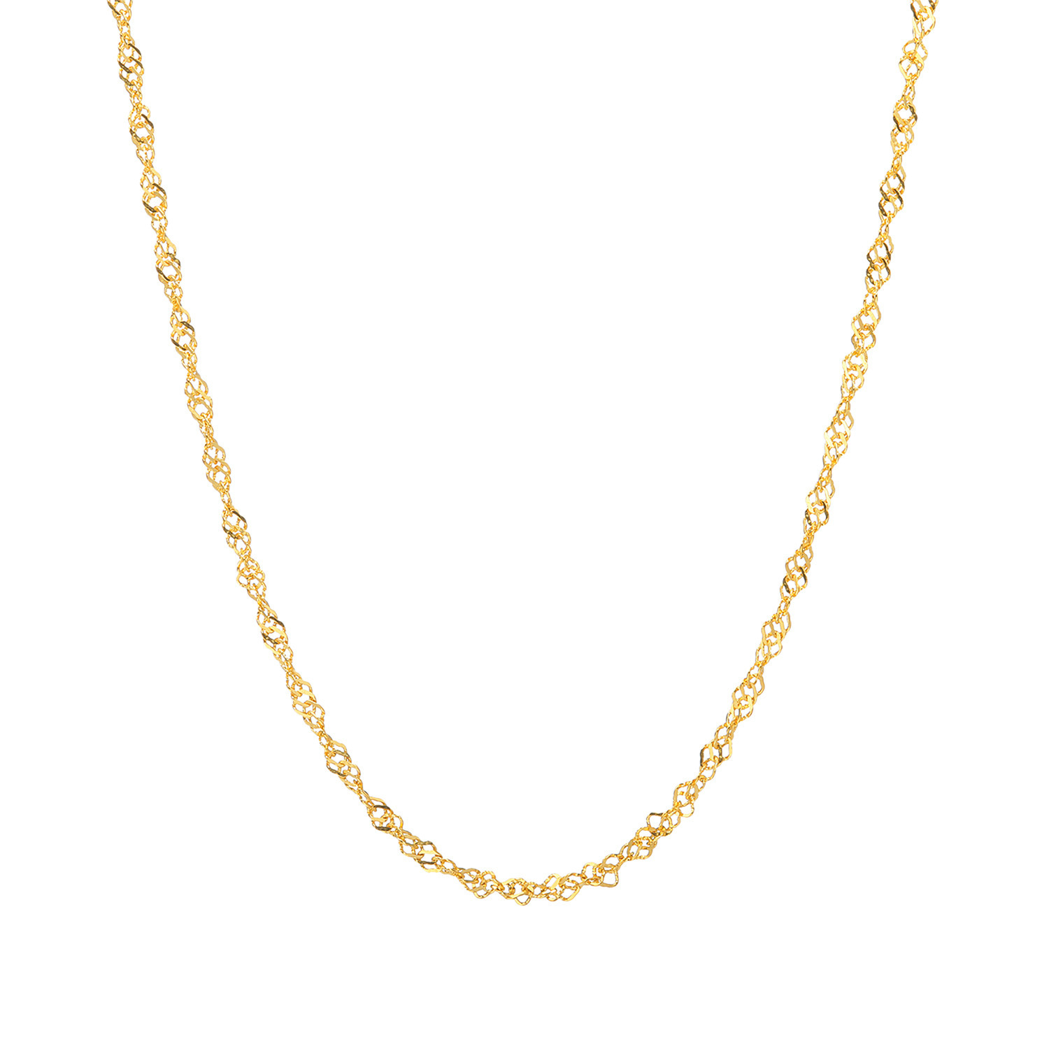 オール　ブランシュ 純金 スクリューネックレス