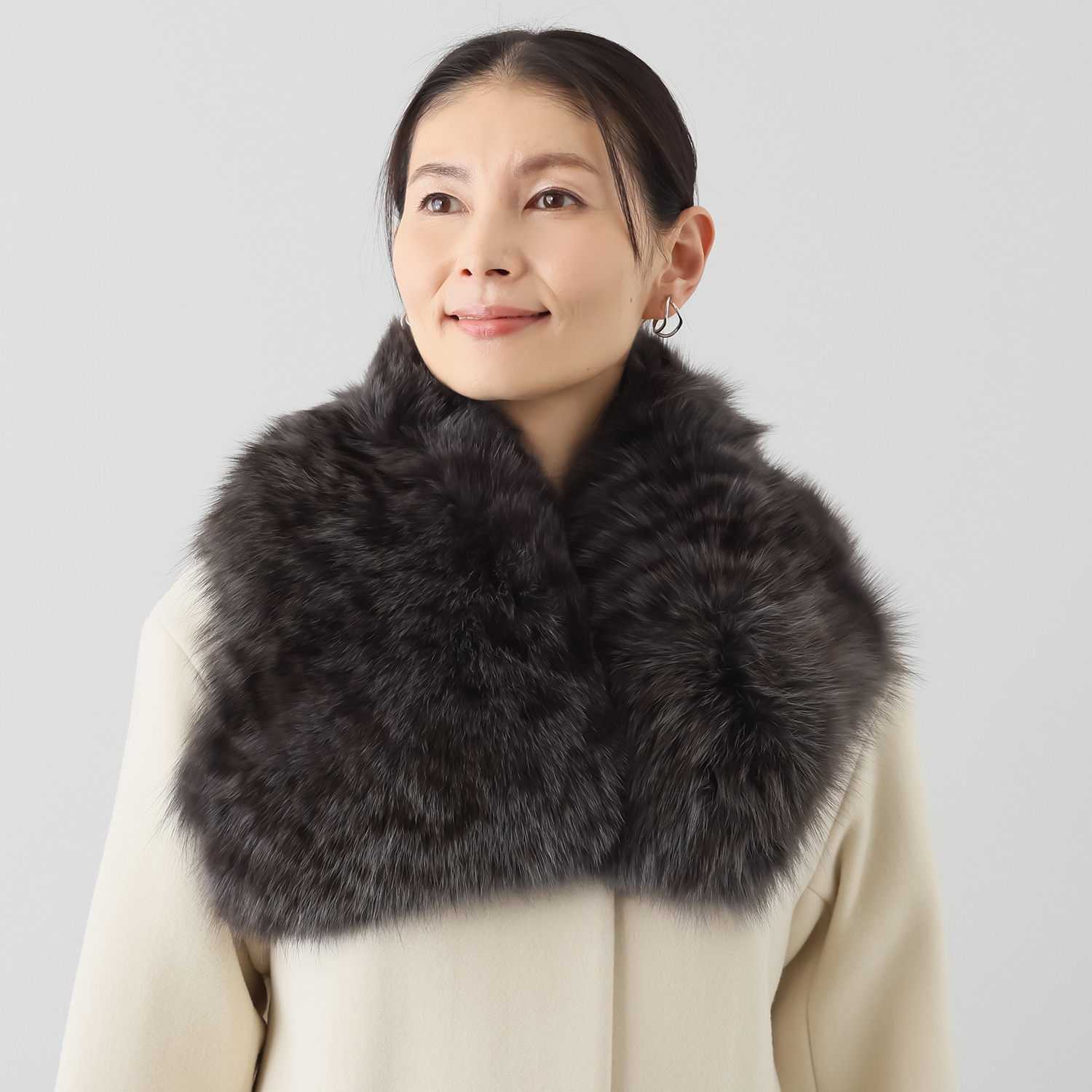 日本製 ＳＡＧＡ ブルーフォックス プリントマフラー