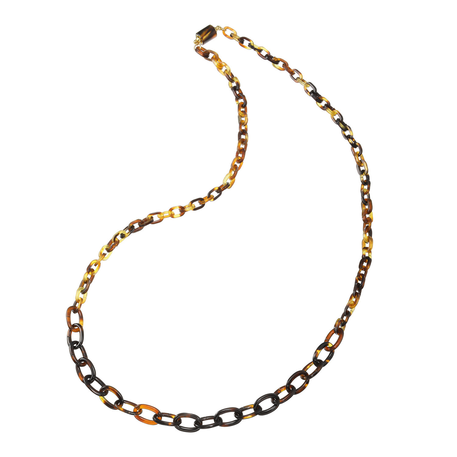 べっこう堂 本べっ甲茨布＆無地 チェーンネックレス