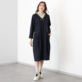 ビーウィズビー 重ね着風 襟付ワンピース