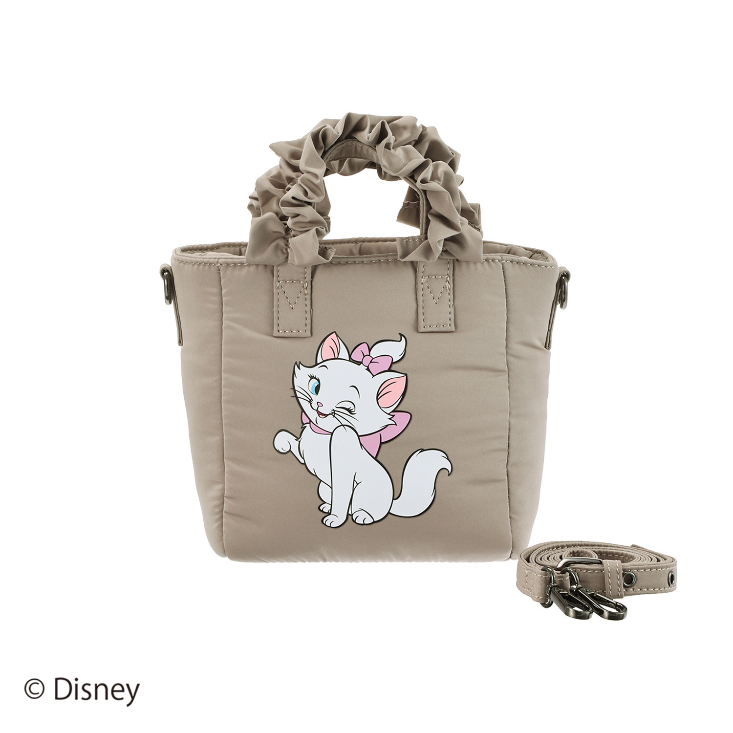 ベルモサ Ｄｉｓｎｅｙ　Ｍａｒｉｅ フリルハンドル ショルダーバッグ ＜Ｓ＞