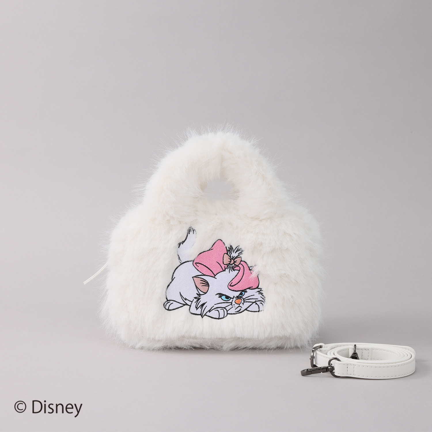 ベルモサ Disney Marie ふわふわフェイクファー 2ウェイ