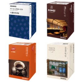 キューリグ Ｋカップ ブラックもミルク入りも 二刀流で楽しめる！ コクのあるコーヒー ４種セット