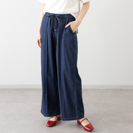 スタイル・ラヴィー タックアクセント 真夏もＯＫ セルデニムパンツ