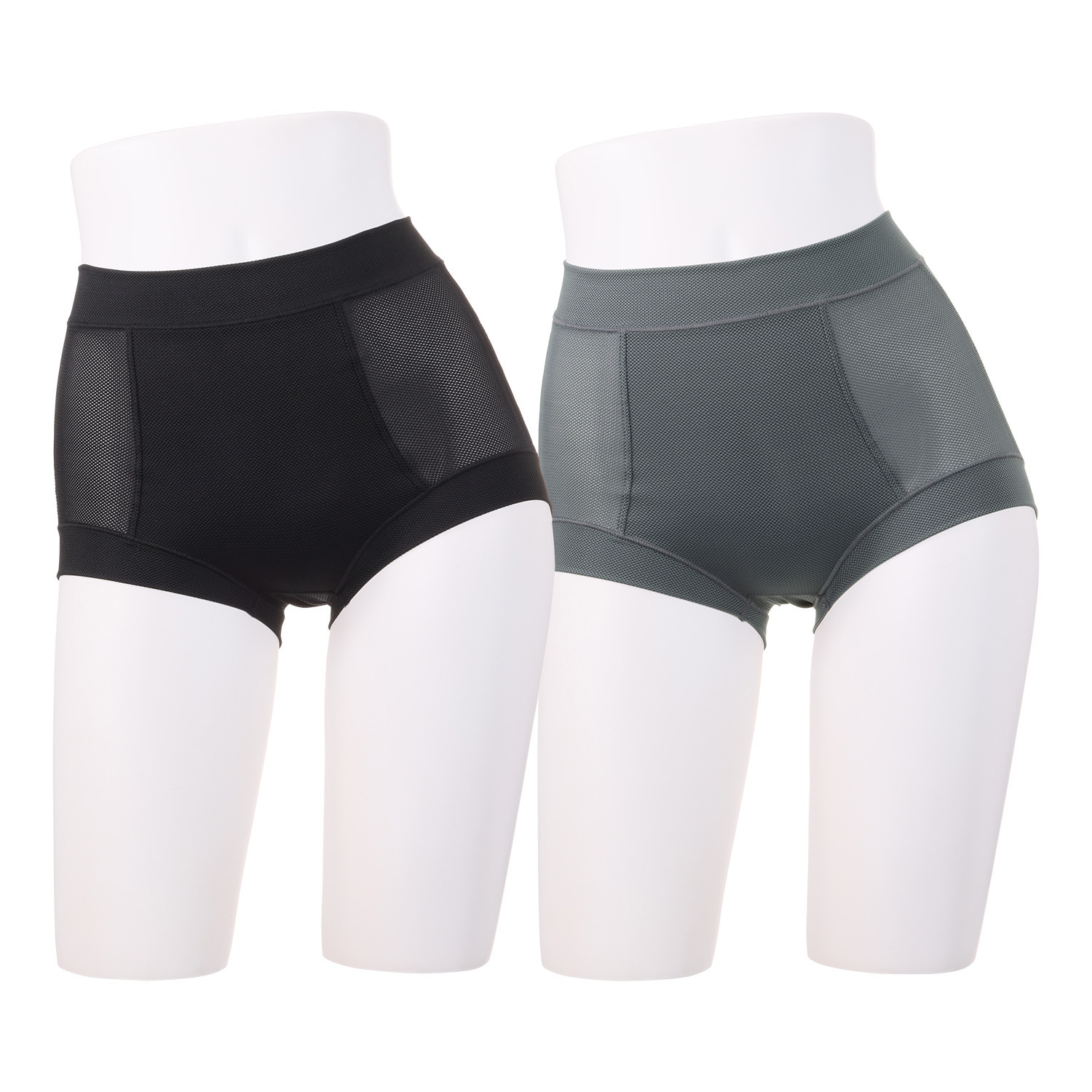 きれいになろう！ 深ばきショーツ２枚セット 爽やかメッシュ調 ピタッとフィット 蒸れにくい