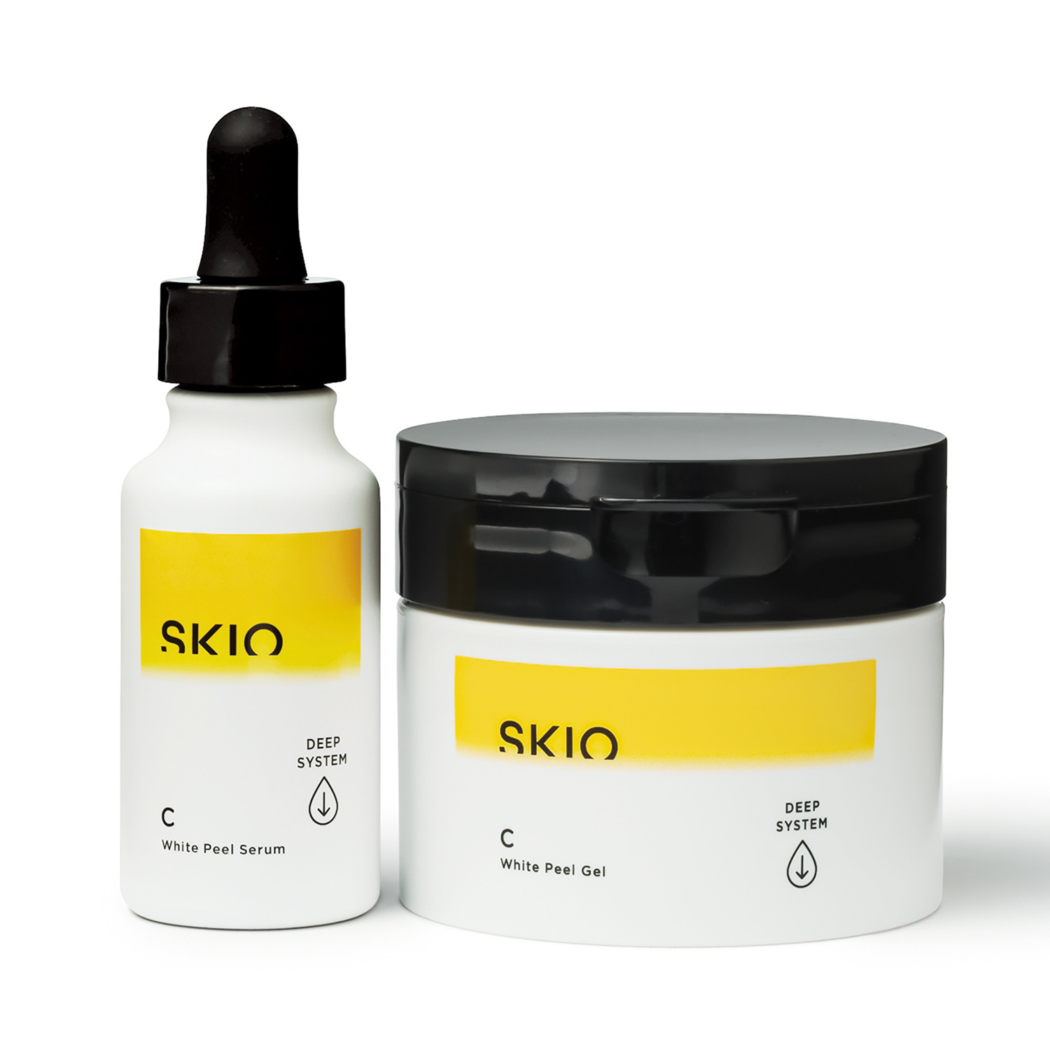 SKIO ホワイトピールゲル・セラムセット SKIO ロート製薬の薬用美白ケア VCホワイトピールセラム