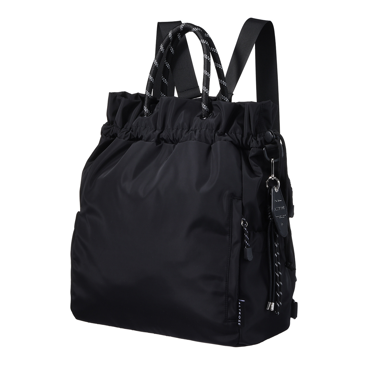 アルトローズ はっ水・軽量 チャーム付３ウェイバッグ “クラーク”