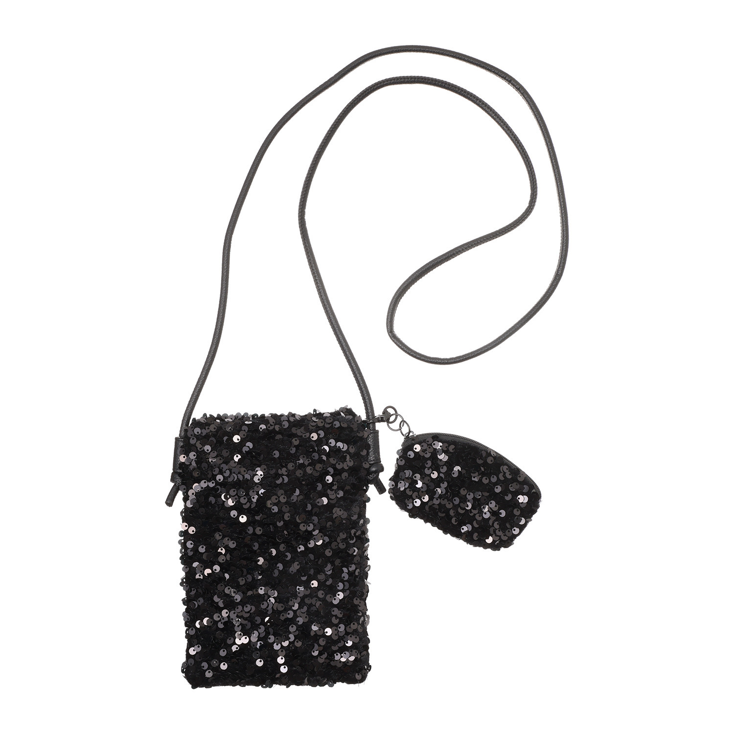 ピソラロ スパンコール スマホポシェット