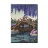 インテリアアート 亀戸の藤 ＜約２７×１９ｃｍ＞