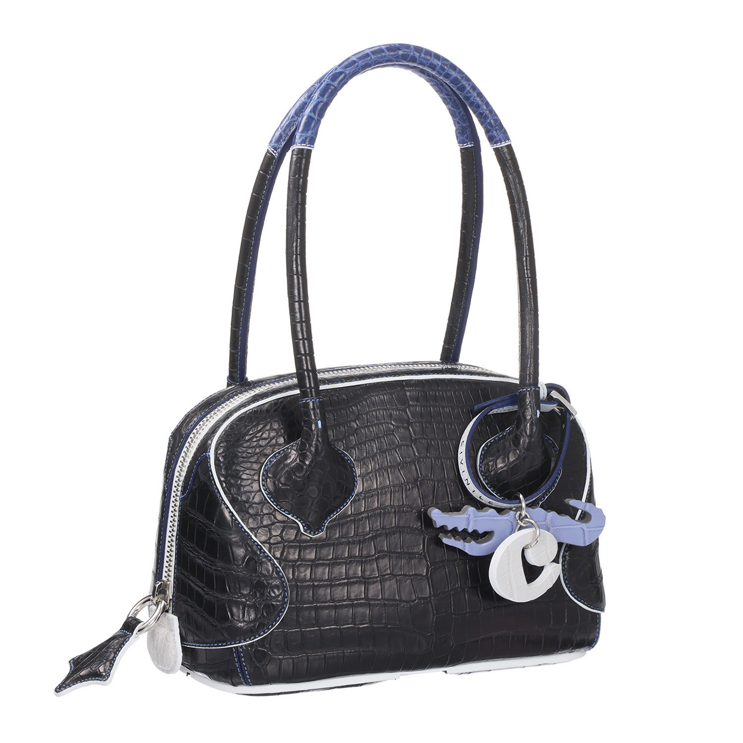 チビナイル 馬蹄チャーム&バングル チビワニ3点セット クロコダイル