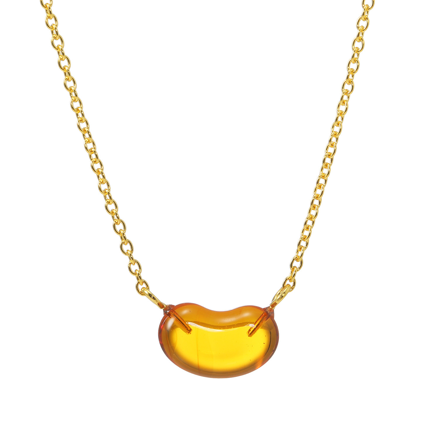 久慈琥珀 アンバー ビーンズモティーフ ネックレス- ショップチャンネル