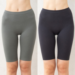 美人工房 しなやかフィット 五分丈ショーツ ２枚セット