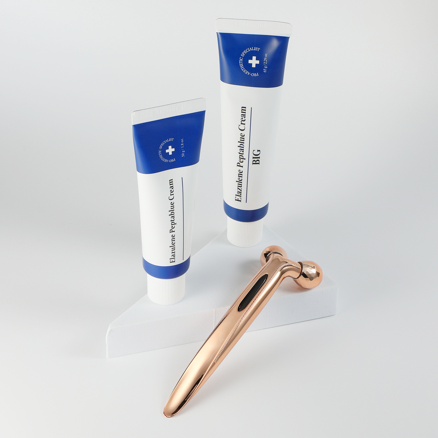 エラジュレン 皮膚科学の知識と エステの技術を集結した ハリアプローチ！ オールインワン ペプタブルークリーム ２．３本分特別セット