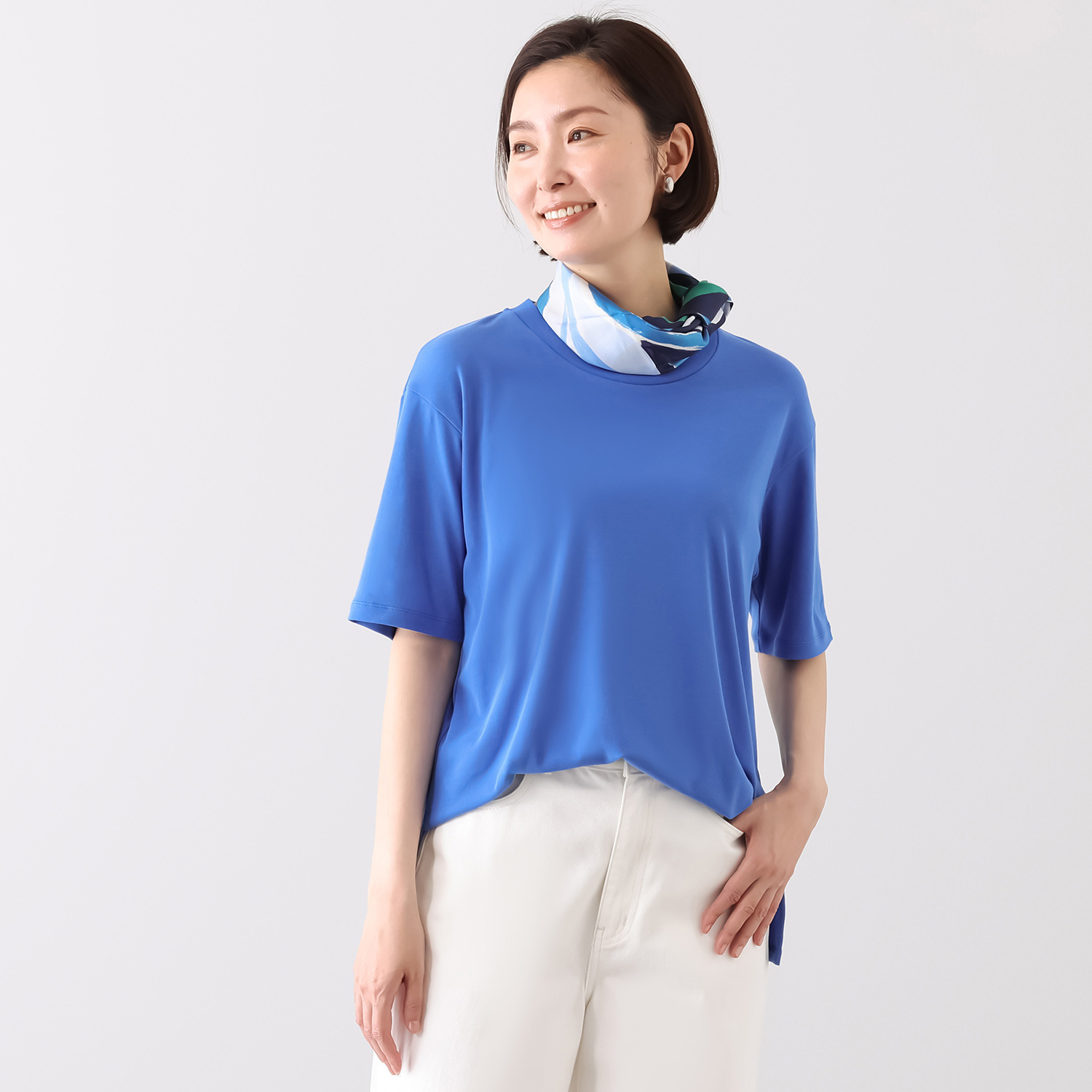 オーエヌオー 創業１００年の傑作 カルミヤコットン ガス焼き加工で艶仕上げ さらっと柔らかい リラックスプルオーバー