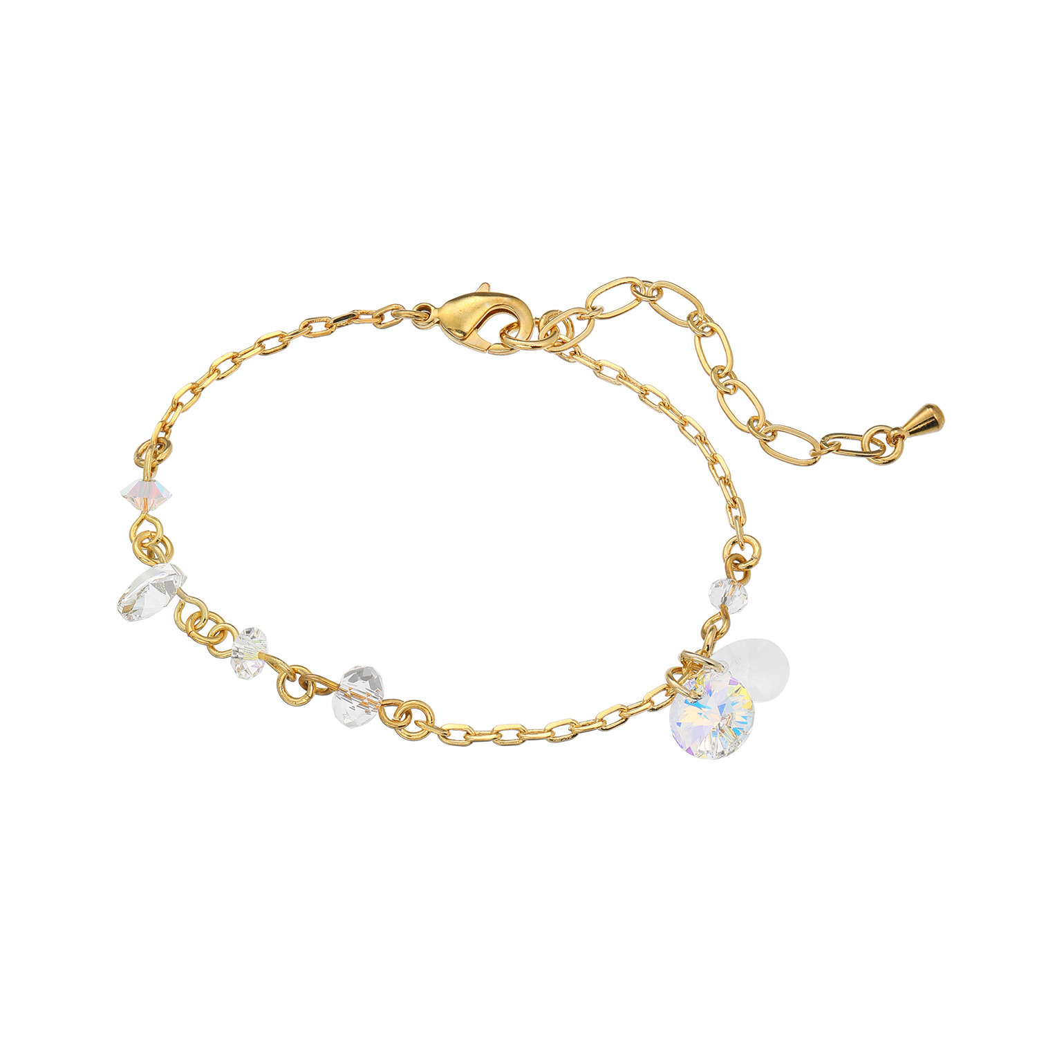 キラキラギフト バイ　アビステ クリスタルガラス キラキラ ブレスレット