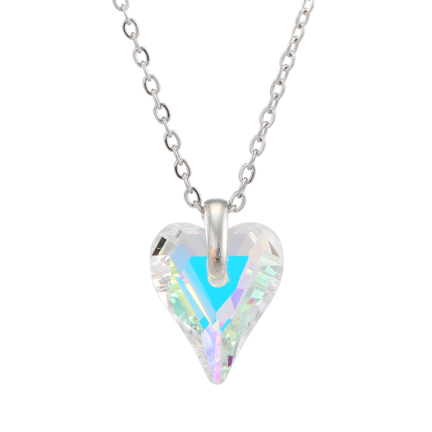 キラキラギフト バイ　アビステ ステンレス スモールハート ネックレス