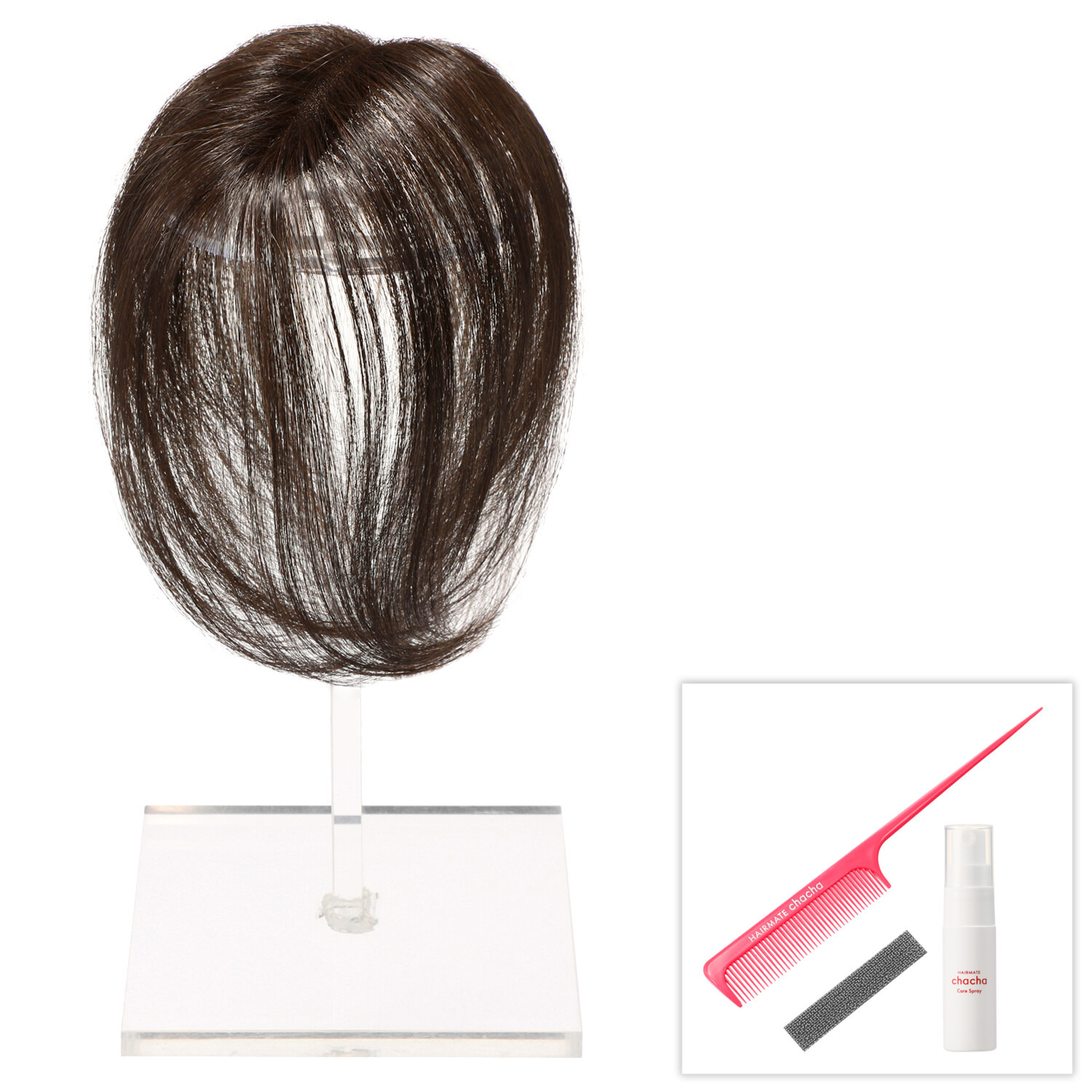 ぺスカ 特許取得！ ふんわりボリューム演出 クリップ不要！白髪特化型 ポイントウィッグ 新　チャチャ＜ロング＞ 特別セット